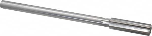 Made in USA - 0.579" High Speed Steel Chucking Reamer - Straight Flute, Straight Shank - Makers Industrial Supply