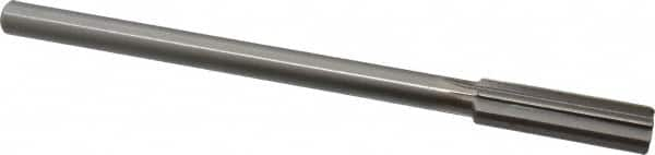 Made in USA - 0.592" High Speed Steel Chucking Reamer - Straight Flute, Straight Shank - Makers Industrial Supply