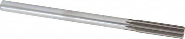 Made in USA - 0.629" High Speed Steel Chucking Reamer - Straight Flute, Straight Shank - Makers Industrial Supply