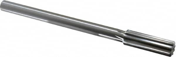 Made in USA - 0.72" High Speed Steel Chucking Reamer - Straight Flute, Straight Shank - Makers Industrial Supply