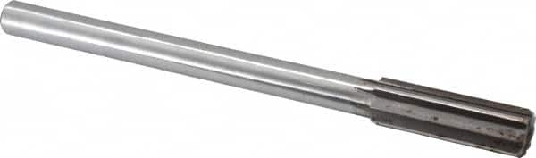 Made in USA - 0.825" High Speed Steel Chucking Reamer - Straight Flute, Straight Shank - Makers Industrial Supply