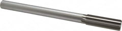 Made in USA - 0.874" High Speed Steel 8 Flute Chucking Reamer - Straight Flute, 3/4" Straight Shank, 2-5/8" Flute Length, 10" OAL - Makers Industrial Supply