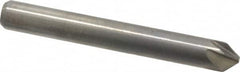 M.A. Ford - 3/16" Head Diam, 3/16" Shank Diam, 6 Flute 82° Solid Carbide Countersink - Bright Finish, 1-1/2" OAL, 0.04" Nose Diam, Single End, Straight Shank, Right Hand Cut - Makers Industrial Supply