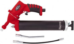 Proto - 3,600 Max psi, Air-Operated Grease Gun - 14 oz Capacity, 1/8 Thread Outlet, 3-Way, Bulk, Cartridge & Filler Pump - Makers Industrial Supply