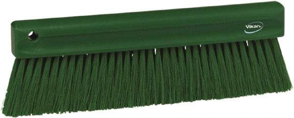 Vikan - Polyester Counter Brush - 2" Bristle Length, 11" Long x 1-1/4" Wide Head, Green - Makers Industrial Supply