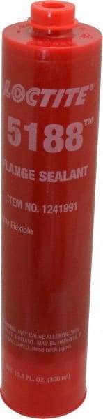 Loctite - 300 mL Cartridge Red Polyurethane Joint Sealant - -65 to 300°F Operating Temp, 24 hr Full Cure Time, Series 5188 - Makers Industrial Supply