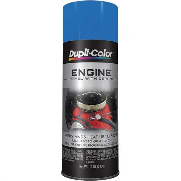 Krylon - 12 oz GM Blue Automotive Heat Resistant Paint - High Gloss Finish, Comes in Aerosol Can - Makers Industrial Supply