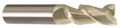 Accupro - 5/8", 3/4" LOC, 5/8" Shank Diam, 3-1/2" OAL, 2 Flute, Solid Carbide Square End Mill - Single End, ZrN Finish, Spiral Flute, Variable° Helix, Centercutting, Right Hand Cut, Right Hand Flute - Makers Industrial Supply