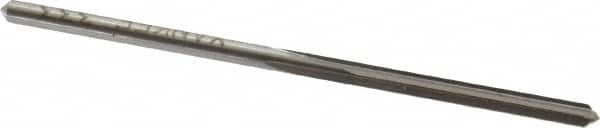 Chucking Reamer: 0.082″ Dia, 2-1/8″ OAL, 3/4″ Flute Length, Straight Shank, High Speed Steel 4 Flute, RH