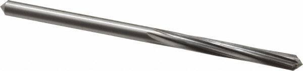 Made in USA - #17 High Speed Steel 6 Flute Chucking Reamer - Spiral Flute, 0.173" Straight Shank, 1-1/8" Flute Length, 3-3/8" OAL - Makers Industrial Supply