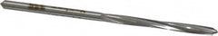 Chucking Reamer: 0.1065″ Dia, 2-1/2″ OAL, 7/8″ Flute Length, Straight Shank, High Speed Steel 4 Flute, RH