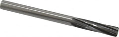 Made in USA - 15/32" High Speed Steel 6 Flute Chucking Reamer - Spiral Flute, 15/32" Straight Shank, 1-3/4" Flute Length, 5-3/4" OAL - Makers Industrial Supply