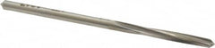 Made in USA - 1/8" High Speed Steel 4 Flute Chucking Reamer - Spiral Flute, 1/8" Straight Shank, 1-3/16" Flute Length, 2-5/8" OAL - Makers Industrial Supply