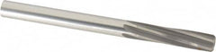 Made in USA - 1/2" High Speed Steel 6 Flute Chucking Reamer - Spiral Flute, 1/2" Straight Shank, 2" Flute Length, 6" OAL - Makers Industrial Supply