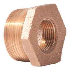 Merit Brass - Brass & Chrome Pipe Fittings Type: Hex Bushing Fitting Size: 1/2 x 1/8 - Makers Industrial Supply