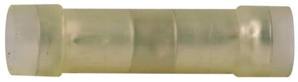 3M - 12 to 10 AWG Compatible, Nylon Fully Insulated, Crimp-On Butt Splice Terminal - Copper Contacts, Zinc Contact Plating, Yellow - Makers Industrial Supply