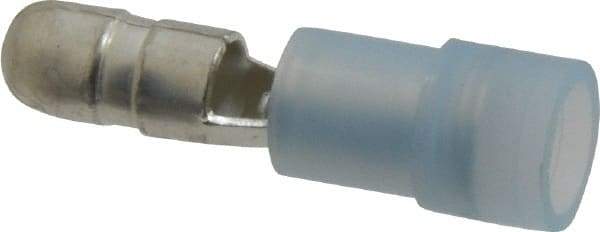 3M - 16 to 14 AWG Crimp Bullet Connector - 0.18" Bullet Diam, Blue Nylon Insulation - Makers Industrial Supply