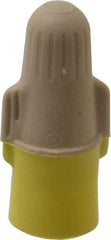 3M - 2, 22 to 3, 12 AWG, 600 Volt, Flame Retardant, Wing Twist on Wire Connector - Tan & Yellow, 221°F - Makers Industrial Supply