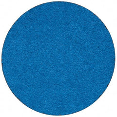 Merit Abrasives - 3" Disc Diam, 50 Grit, Zirconia Alumina Quick Change Disc - Type R Attaching System, Coated, Blue, Coarse Grade, 20,000 RPM - Makers Industrial Supply