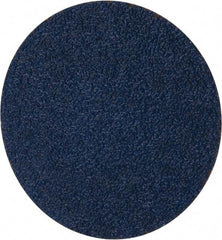 Merit Abrasives - 3" Disc Diam, 40 Grit, Zirconia Alumina Quick Change Disc - Type R Attaching System, Coated, Blue, Coarse Grade, 20,000 RPM - Makers Industrial Supply