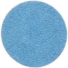 Merit Abrasives - 2" Disc Diam, 60 Grit, Zirconia Alumina Quick Change Disc - Type S Attaching System, Coated, Blue, Medium Grade, 30,000 RPM - Makers Industrial Supply