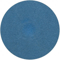 Merit Abrasives - 3" Disc Diam, 80 Grit, Zirconia Alumina Quick Change Disc - Type S Attaching System, Coated, Blue, Medium Grade, 20,000 RPM - Makers Industrial Supply