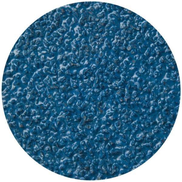 Merit Abrasives - 1-1/2" Disc Diam, 36 Grit, Zirconia Alumina Quick Change Disc - Type R Attaching System, Coated, Blue, Very Coarse Grade, 30,000 RPM - Makers Industrial Supply