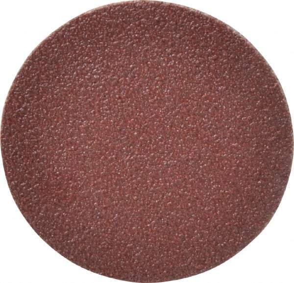 Merit Abrasives - 2" Diam, 60 Grit Aluminum Oxide Adhesive PSA Disc - Coarse Grade, Black, Cloth Backing, Flexible - Makers Industrial Supply