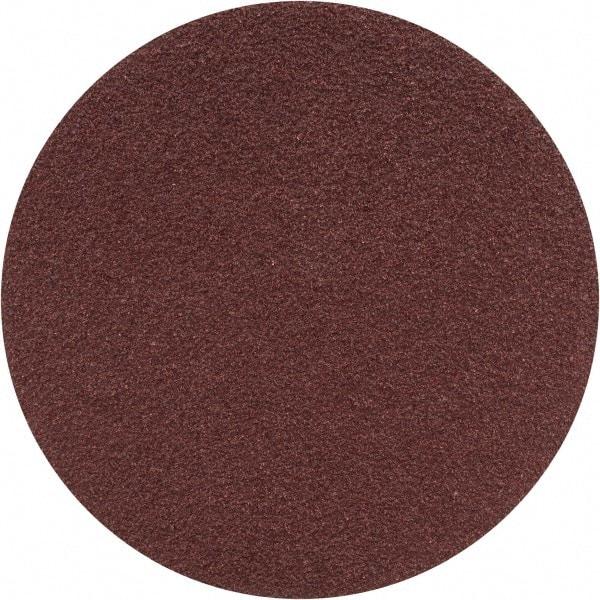 Merit Abrasives - 3" Diam, 60 Grit Aluminum Oxide Adhesive PSA Disc - Coarse Grade, Black, Cloth Backing, Flexible - Makers Industrial Supply