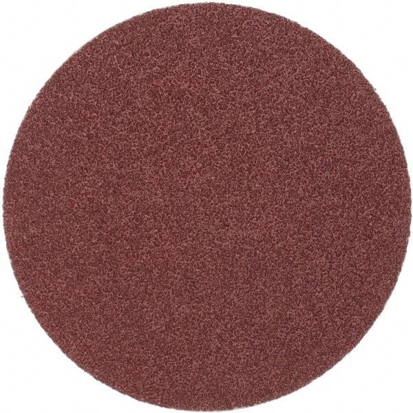 Merit Abrasives - 6" Diam, 36 Grit Aluminum Oxide Adhesive PSA Disc - Very Coarse, Black, Cloth Backing, Flexible - Makers Industrial Supply