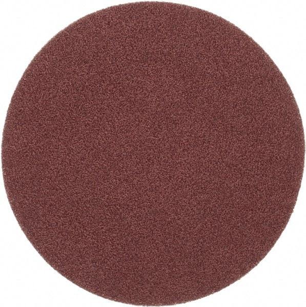 Merit Abrasives - 6" Diam, 40 Grit Aluminum Oxide Adhesive PSA Disc - Very Coarse, Black, Cloth Backing, Flexible - Makers Industrial Supply