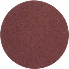 Merit Abrasives - 6" Diam, 50 Grit Aluminum Oxide Adhesive PSA Disc - Coarse Grade, Black, Cloth Backing, Flexible - Makers Industrial Supply