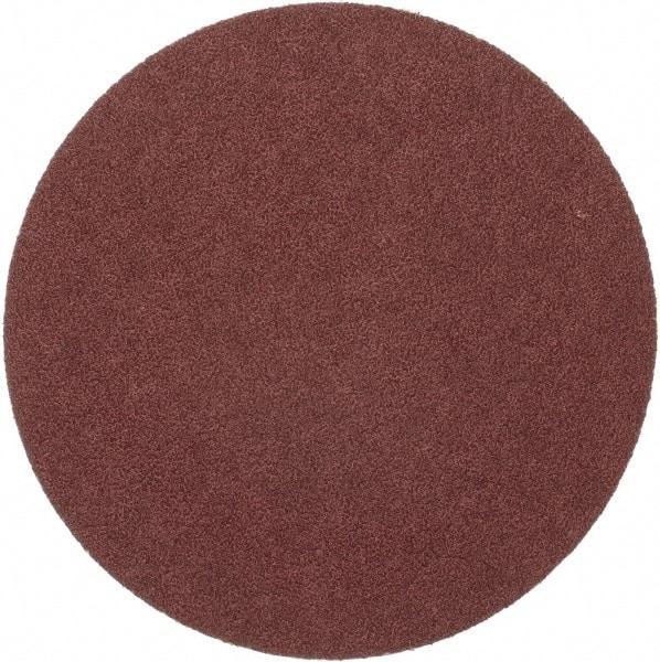 Merit Abrasives - 8" Diam, 36 Grit Aluminum Oxide Adhesive PSA Disc - Very Coarse, Black, Cloth Backing, Flexible - Makers Industrial Supply