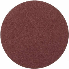 Merit Abrasives - 8" Diam, 40 Grit Aluminum Oxide Adhesive PSA Disc - Very Coarse, Black, Cloth Backing, Flexible - Makers Industrial Supply