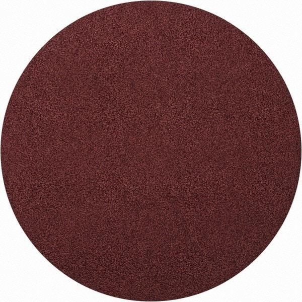 Merit Abrasives - 8" Diam, 50 Grit Aluminum Oxide Adhesive PSA Disc - Coarse Grade, Black, Cloth Backing, Flexible - Makers Industrial Supply