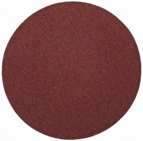 Merit Abrasives - 10" Diam, 40 Grit Aluminum Oxide Adhesive PSA Disc - Very Coarse, Black, Cloth Backing, Flexible - Makers Industrial Supply