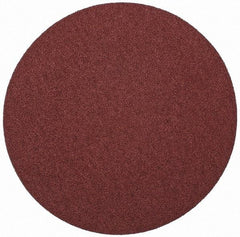 Merit Abrasives - 10" Diam, 40 Grit Aluminum Oxide Adhesive PSA Disc - Very Coarse, Black, Cloth Backing, Flexible - Makers Industrial Supply