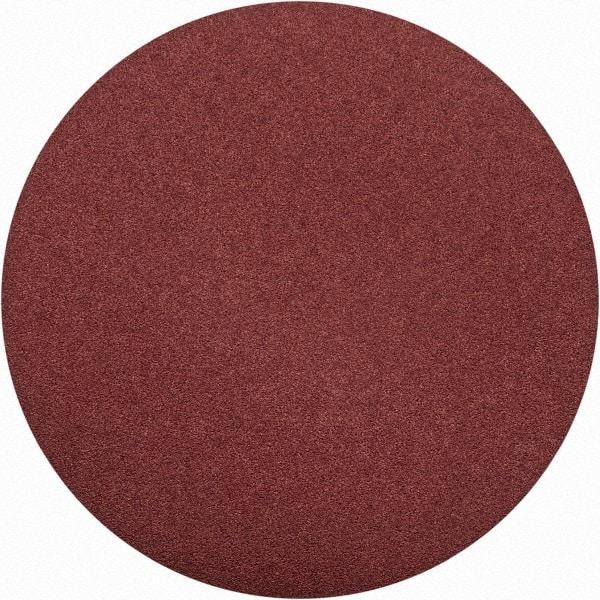 Merit Abrasives - 15" Diam, 50 Grit Aluminum Oxide Adhesive PSA Disc - Coarse Grade, Black, Cloth Backing, Flexible, Use with Stationary Disc Sanders - Makers Industrial Supply