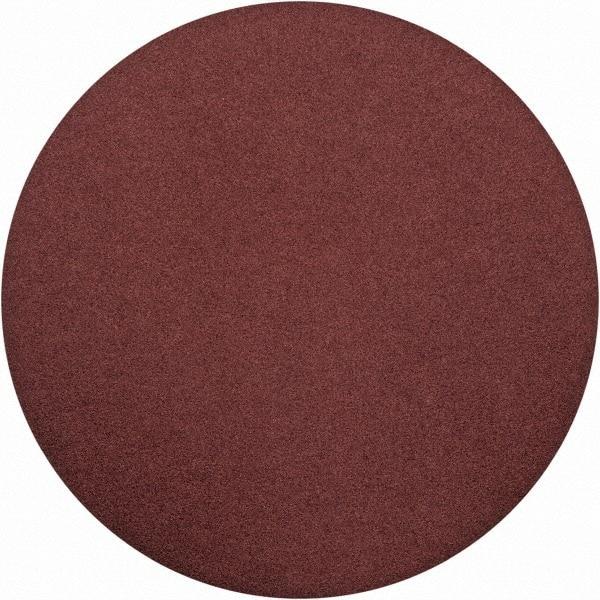 Merit Abrasives - 15" Diam, 80 Grit Aluminum Oxide Adhesive PSA Disc - Coarse Grade, Black, Cloth Backing, Flexible, Use with Stationary Disc Sanders - Makers Industrial Supply