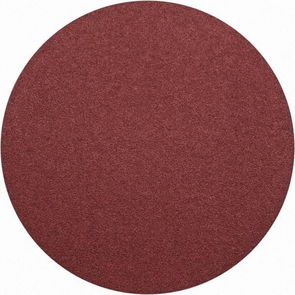 Merit Abrasives - 16" Diam, 50 Grit Aluminum Oxide Adhesive PSA Disc - Coarse Grade, Black, Cloth Backing, Flexible, Use with Stationary Disc Sanders - Makers Industrial Supply