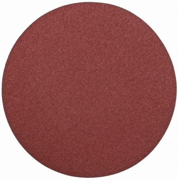 Merit Abrasives - 20" Diam, 40 Grit Aluminum Oxide Adhesive PSA Disc - Very Coarse, Black, Cloth Backing, Flexible - Makers Industrial Supply