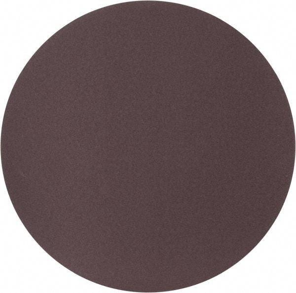 Merit Abrasives - 20" Diam, 80 Grit Aluminum Oxide Adhesive PSA Disc - Coarse Grade, Black, Cloth Backing, Flexible, Use with Stationary Disc Sanders - Makers Industrial Supply