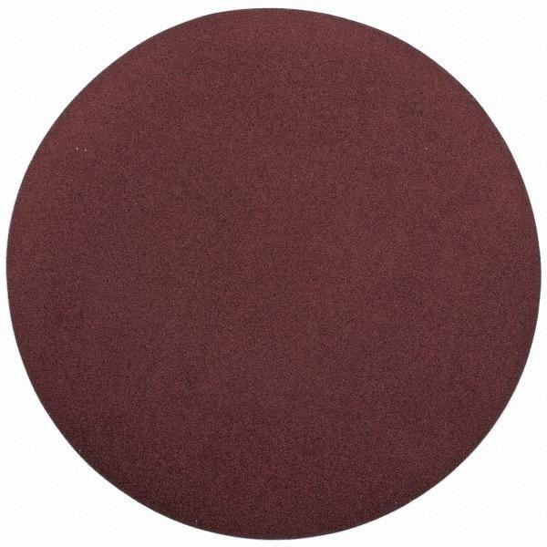 Merit Abrasives - 20" Diam, 100 Grit Aluminum Oxide Adhesive PSA Disc - Medium Grade, Black, Cloth Backing, Flexible, Use with Stationary Disc Sanders - Makers Industrial Supply