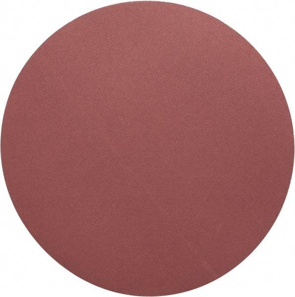 Merit Abrasives - 20" Diam, 120 Grit Aluminum Oxide Adhesive PSA Disc - Medium Grade, Black, Cloth Backing, Flexible, Use with Stationary Disc Sanders - Makers Industrial Supply