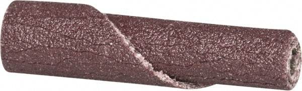 Merit Abrasives - 3/16" Max Roll Diam x 1" OAL, 150 Grit Aluminum Oxide Straight Cartridge Roll - 3/32" Pilot Hole Diam, Very Fine Grade - Makers Industrial Supply