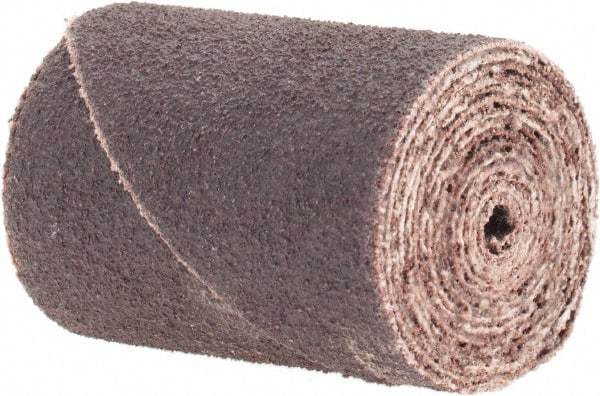 Merit Abrasives - 1" Max Roll Diam x 1-1/2" OAL, 80 Grit Aluminum Oxide Straight Cartridge Roll - 1/8" Pilot Hole Diam, Medium Grade - Makers Industrial Supply