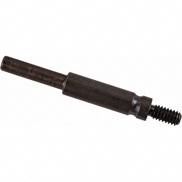 Merit Abrasives - 1/4-20 Cross/Square Pad Mandrel - 3" Long - Makers Industrial Supply