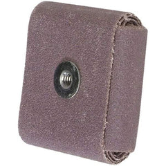 Merit Abrasives - 80 Grit, Medium Grade, Aluminum Oxide Square Pad - 2" Long x 2" Wide x 1/2" Thick - Makers Industrial Supply