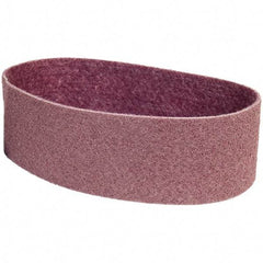 Merit Abrasives - 4" Wide x 36" OAL, Aluminum Oxide Abrasive Belt - Aluminum Oxide, Medium, Nonwoven - Makers Industrial Supply