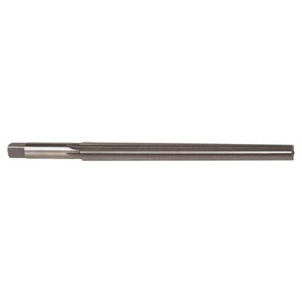 5mm Pin 0.1929″ Small End/0.2506″ Large End Straight Flute High Speed Steel Taper Pin Reamer Uncoated, 87mm Flute Length, 115mm OAL, 6 Flutes, Straight-Cylindrical Shank, RH Cut